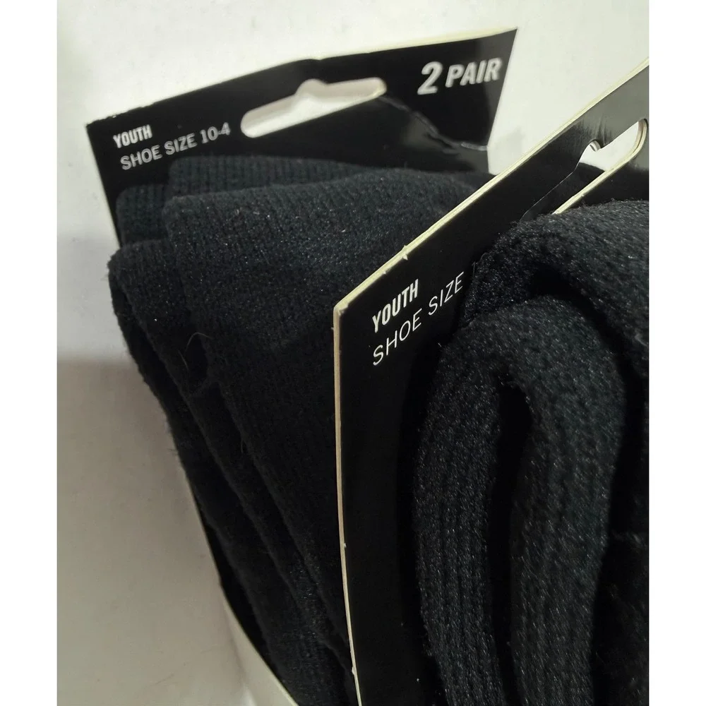 Louisville Slugger Youth Baseball Socks Black 4 Pairs Size 10-4 85534 NEW